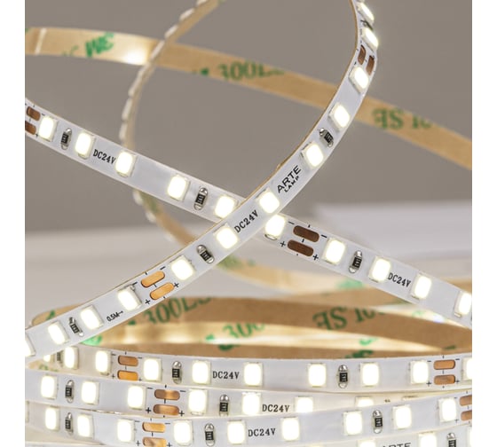 Светодиодная лента ARTE LAMP 24v 9,6w/m 3000к 5м tape A2412005-01-3K
