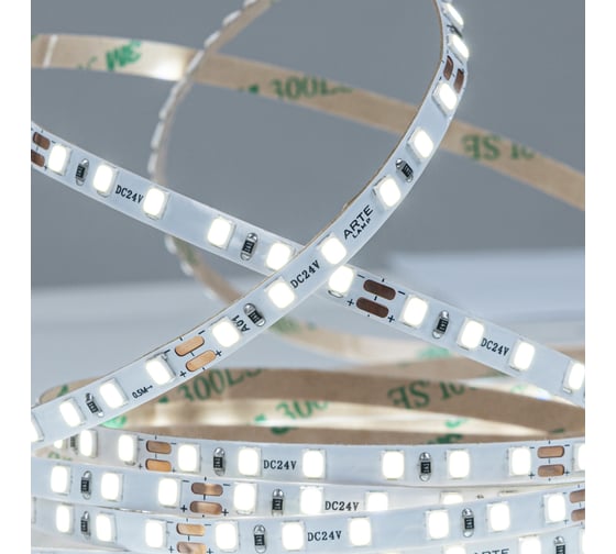 Светодиодная лента ARTE LAMP 24v 9,6w/m 6000к 5м tape A2412005-03-6K