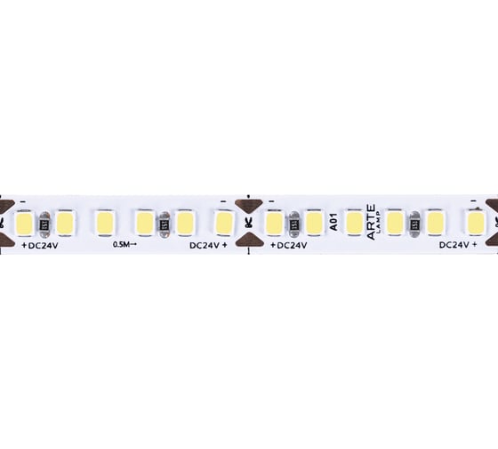 Светодиодная лента ARTE LAMP 24v 9,6w/m 6000к 5м tape A2418008-03-6K 1