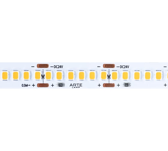 Светодиодная лента ARTE LAMP 24v 14,4w/m 3000к 5м tape A2424010-01-3K