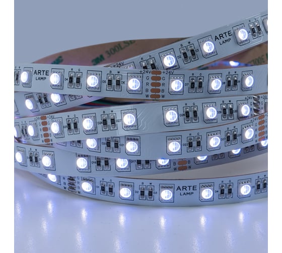 Светодиодная лента ARTE LAMP 24v 14,4w/m rgb+w 4000к 5м tape A2406012-01-RGB4K