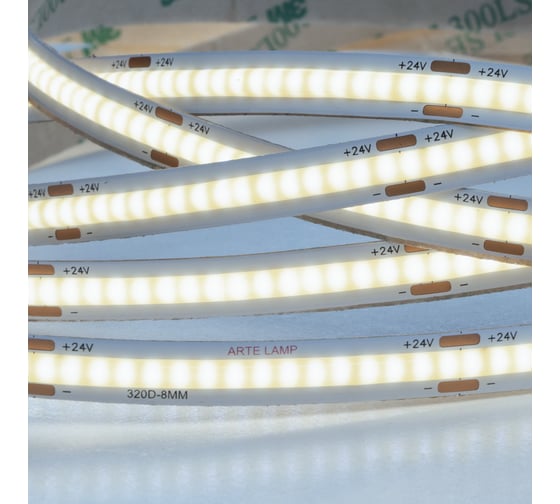 Светодиодная лента ARTE LAMP 24v 11,5w/m 6000к 5м lane A2432008-03-6K
