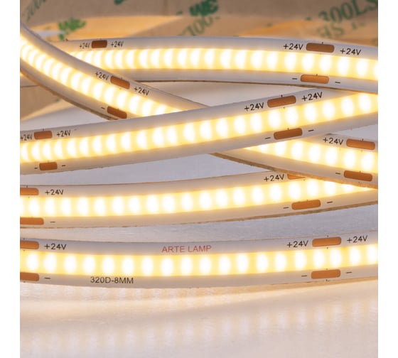 Светодиодная лента ARTE LAMP 24v 11,5w/m 3000к 5м lane A2432008-01-3K