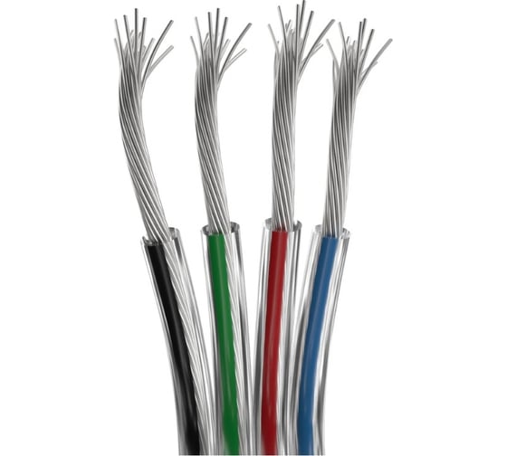Шлейф питания Arlight ARL-20AWG-CLEAR-4Wire-CU 50м 034963