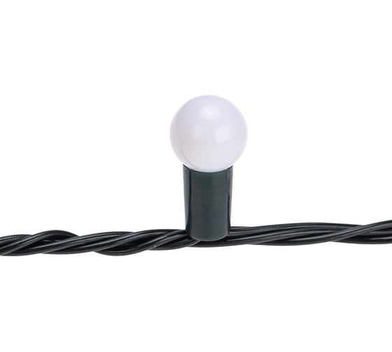 Гирлянда Neon-Night Мультишарики 20м, 200LED, диаметр 15 мм, IP44, зеленый провод, свечение мульти (RG/RB), мигание, 230В 303-609