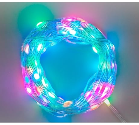 Умная гирлянда Роса с крупными каплями Neon-Night 10м, 100LED RGB, IP20, USB 245-019