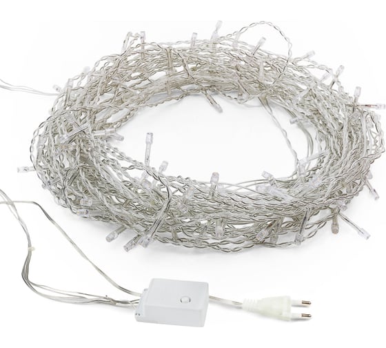 Занавес Neon-Night ДОЖДЬ 3x2 м, прозрачный ПВХ, 240 LED, мультиколор, IP20, с контроллером, не соединяется 235-099