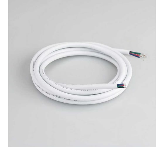 Провод питания Arlight ARL-MOONLIGHT-20AWG-4W-D6-CU-2000 White 1шт 028125