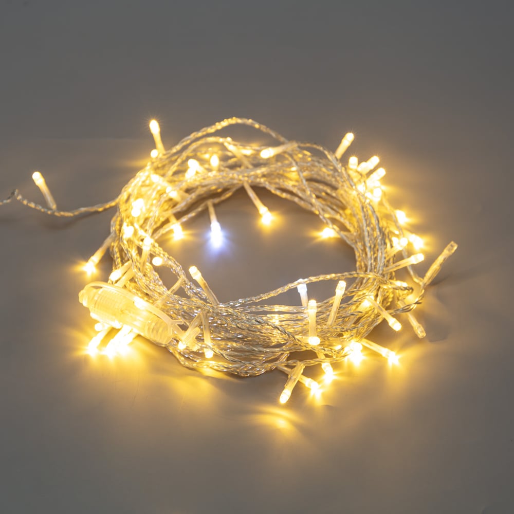 Гирлянда нить Neon-Night, flashing, 10м, прозрачный ПВХ, IP44, 75LED ...