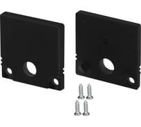 Заглушка Arlight SL-SLIM20-H20 BLACK с отверстием 1комплект 047637