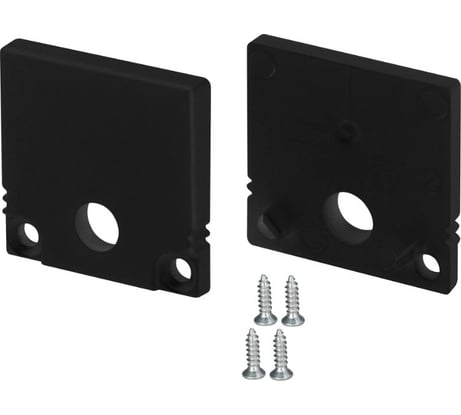 Заглушка Arlight SL-SLIM20-H20 BLACK с отверстием 1комплект 047637