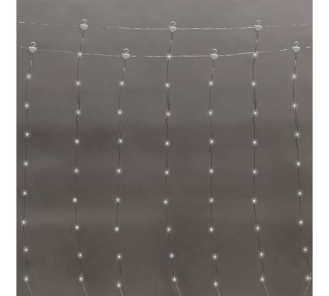 Дождь из Росы Neon-Night 3x2м, 200LED белый, IP20, USB + пульт управления, с крючками для крепления 315-875