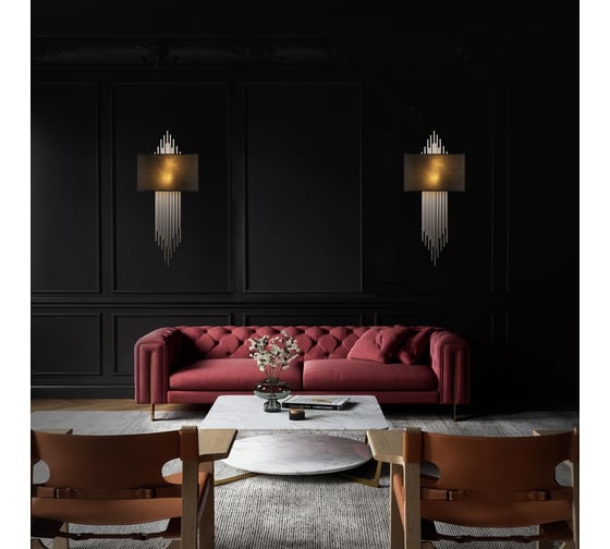 Настенный светильник LOFT IT Elegio 10107 Silver black