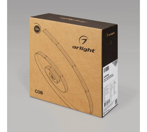 Светодиодная лента Arlight COB-X320-8mm 48V White6000 50м 043246
