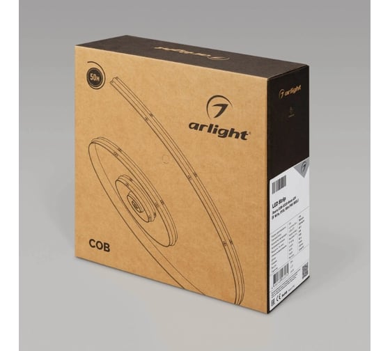 Светодиодная лента Arlight COB-X320-8mm 48V Day4000 50м 043245