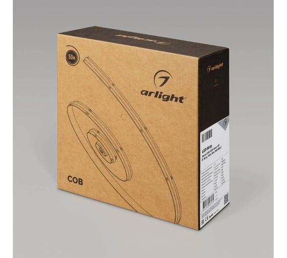 Светодиодная лента Arlight COB-X320-8mm 48V Warm3000 50м 043244