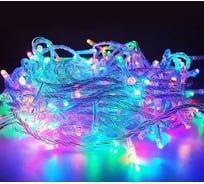 Светодиодная гирлянда GLQ 48шт диодов, длина 5м, 230В, белый кабель из ПВХ без возм.удл.,1,5м шнур питания GLQ -101T-5M-48-4-Multi