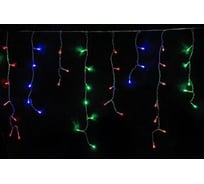 Светодиодная сосулька GLQ 216шт диодов, 6м.белого кабеля Н03 2,0мм дм.,1,5м шнур питания GLQ -301-6M-216-M