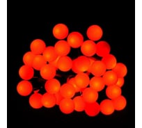 Светодиодная уличная гирлянда GLQ шарики 50шт диодов, длина 5м, 230(110)В, ПВХ кабель, 1,5м шнур, цв. красный GLQ -102T-5M-50-R