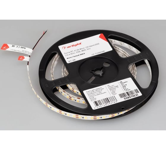 Светодиодная лента Arlight RT-A120-8mm 12V Warm3500 5м 028570(2)
