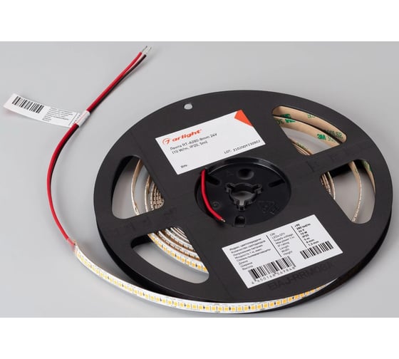Светодиодная лента Arlight RT-A280-8mm 24V White6000 5м 045568