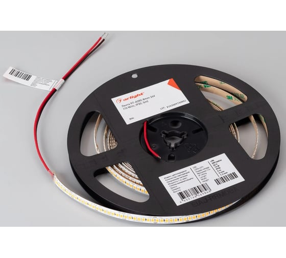Светодиодная лента Arlight RT-A280-8mm 24V Warm3500 5м 045567
