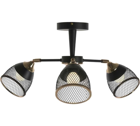 Потолочная люстра Мелодия Света sl2839-3 bk+gd 000065857 1