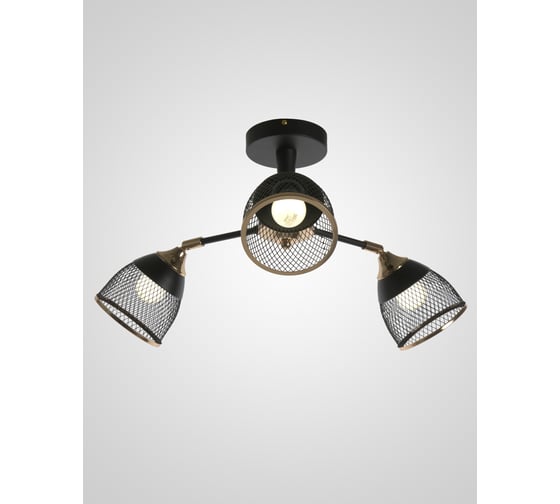 Потолочная люстра Мелодия Света sl2839-3 bk+gd 000065857