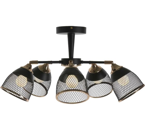 Потолочная люстра Мелодия Света sl2839-5 bk+gd 000065858