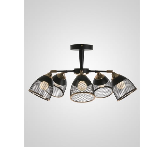 Потолочная люстра Мелодия Света sl2839-5 bk+gd 000065858