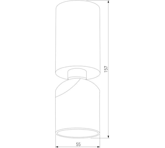 Накладной светодиодный светильник Elektrostandard spot 8w 4000k 25106/led черный a066398