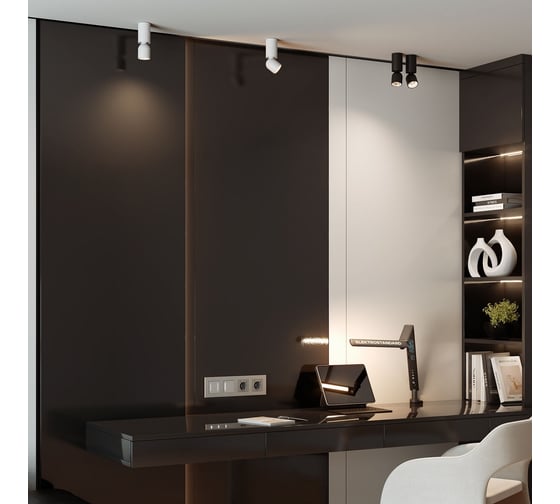 Накладной светодиодный светильник Elektrostandard spot 8w 4000k 25106/led черный a066398