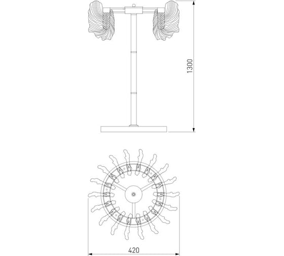 Напольный светодиодный светильник Bogate's 80510/1 золото a065737