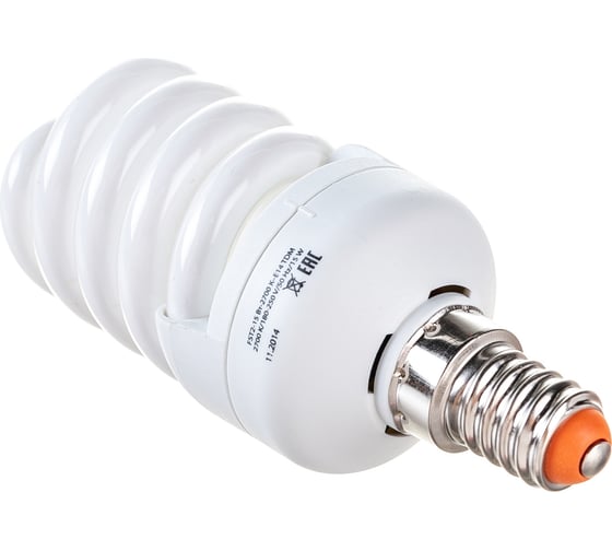 Энергосберегающая лампа TDM ELECTRIC КОМПАКТ КЛЛ-FSТ2-15 Вт-2700 К–Е14, 40х98 мм, SQ0323-0182