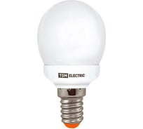 Энергосберегающая лампа TDM ELECTRIC КЛЛ-G45-11 Вт-2700 К–Е14 SQ0323-0155