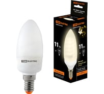 Энергосберегающая лампа TDM ELECTRIC КЛЛ-С-11 Вт-2700 К–Е14, mini, SQ0323-0134