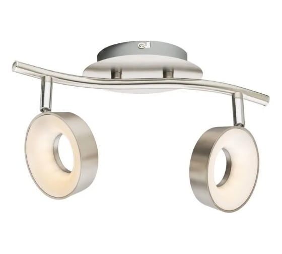 Спот GLOBO LIGHTING globo никель, led, 2x4,5w 56132-2