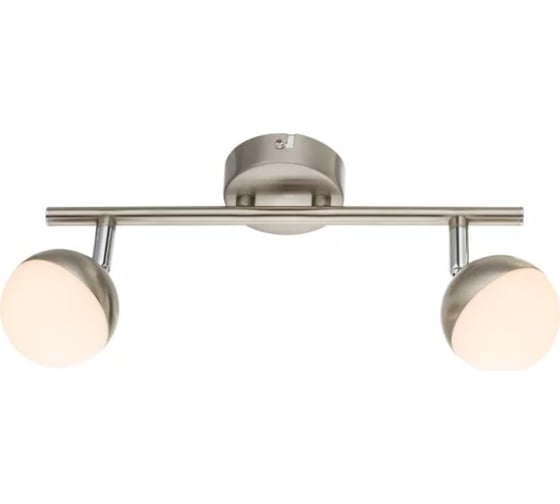 Спот GLOBO LIGHTING  led, 2x4,8w, матовый никель арт. 56201-2