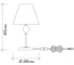 Настольный светильник ESCADA E14*40W Nickel 2106/1 4