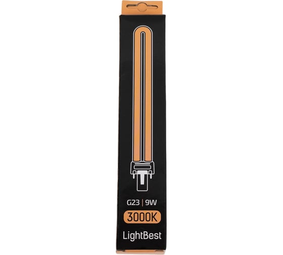 Лампа люминесцентная LightBest LBL S 71023 9W 3000K G23 701071023