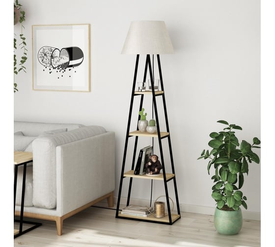 Торшер leve pal floor lamp oak LEV01030