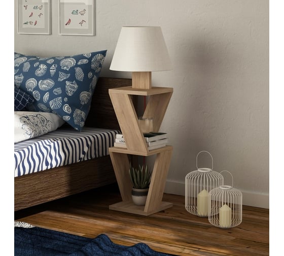 Торшер leve kozena side floor lamp oak LEV01045