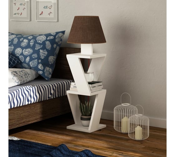 Торшер leve kozena side floor lamp white LEV01044