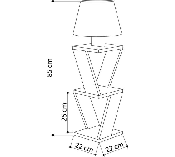 Торшер leve kozena side floor lamp white LEV01044