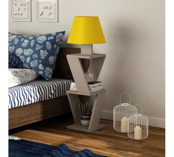 Торшер leve kozena side floor lamp light mocha LEV01048