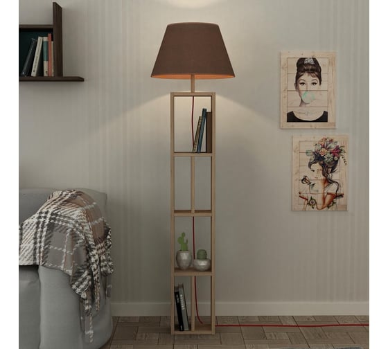 Торшер leve giorno floor lamp oak LEV01013