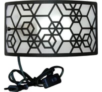 Светильник настенный ЭЛЕТЕХ Нордика 250x140 НББ 06-40 М42 черн.муар /держ.винт /шнур черн. ИМ 1005405244