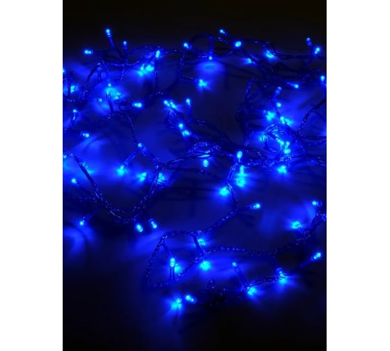 Гирлянда-нить SHLights внутр, 100 LED, синий, 5 м, провод синий ILD100C-BB