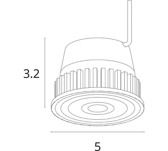 Светодиодный модуль ARTE LAMP диммируемый ore A22071-3K