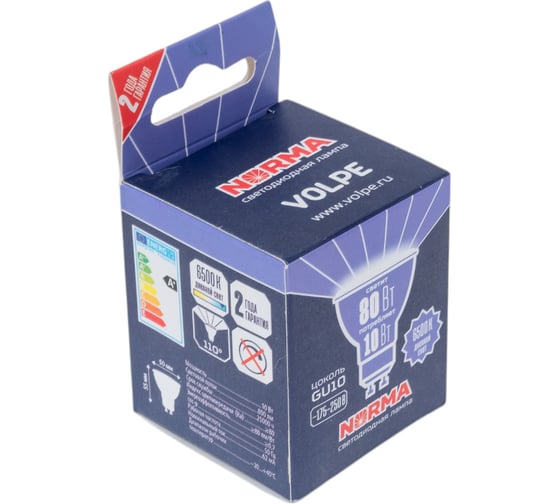 Светодиодная лампа Volpe LED-JCDR-10W/6500K/GU10/NR UL-00011003